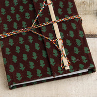 Fabric Cover Handmade Paper Notebook with Thread Lock