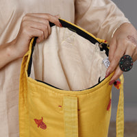 kantha work tote bag