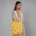  Chandi Maati Kantha Work Silk Cotton Tote Bag 