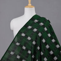 Green - Sambalpuri Ikat Weave Handloom Cotton Fabric