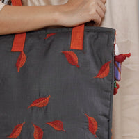 kantha work tote bag