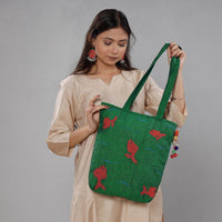 kantha work tote bag