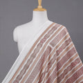 Brown - Sambalpuri Ikat Weave Handloom Cotton Fabric.