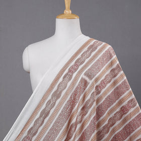 Brown - Sambalpuri Ikat Weave Handloom Cotton Fabric.
