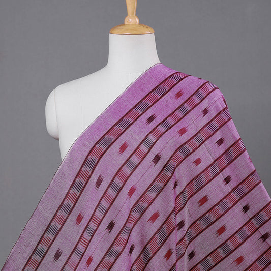 Purple - Sambalpuri Ikat Weave Handloom Cotton Fabric
