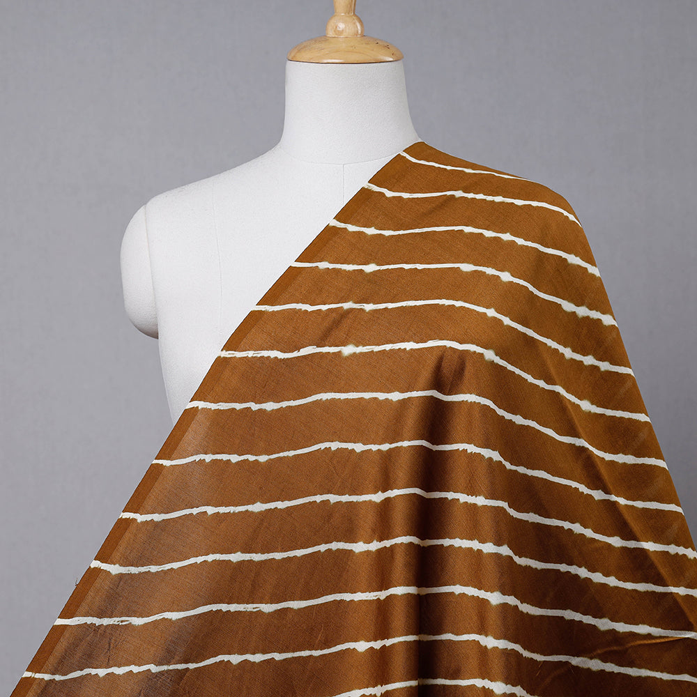 Leheriya Tie-Dye Chanderi Silk Fabric