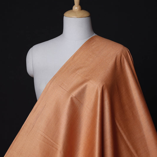 Orange - Vidarbha Tussar Silk Cotton Handloom Fabric