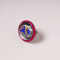  madhubani wooden ring