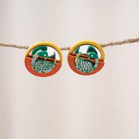 madhubani handpainted earrings