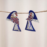 madhubani handpainted earrings