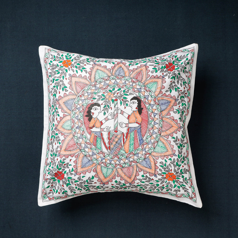 Madhubani Cushion Cover 