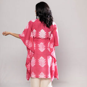  Shibori Tie-Dye Cotton Kaftan Dress 
