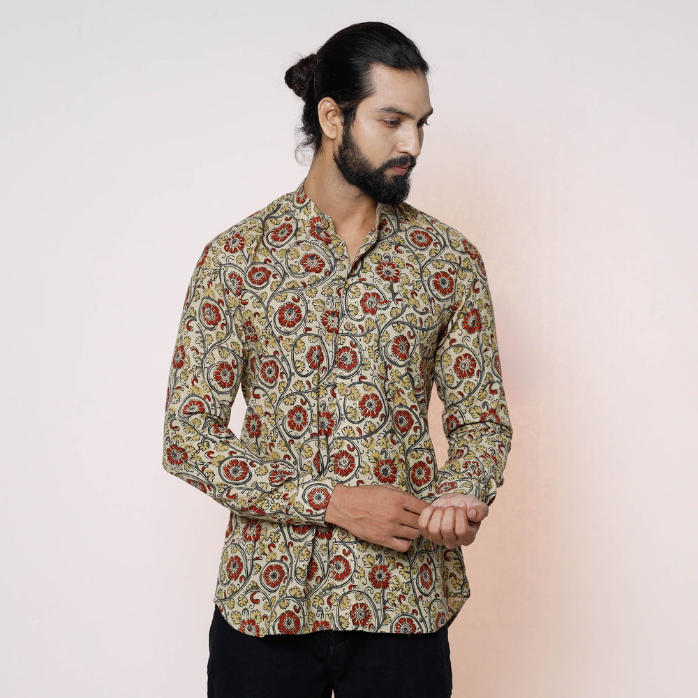 Kalamkari block printed shirt