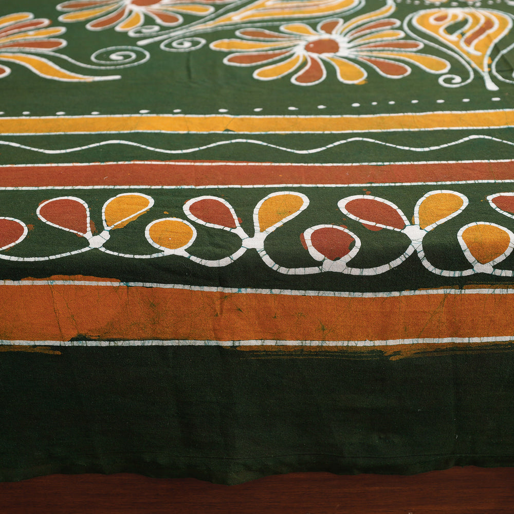 batik double bed cover set