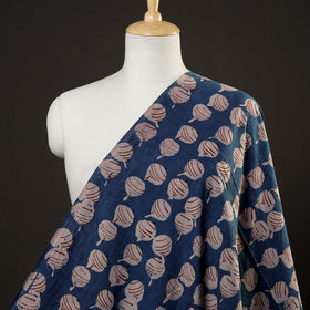 Bindaas Block Printed Cotton Natural Dyed Fabric