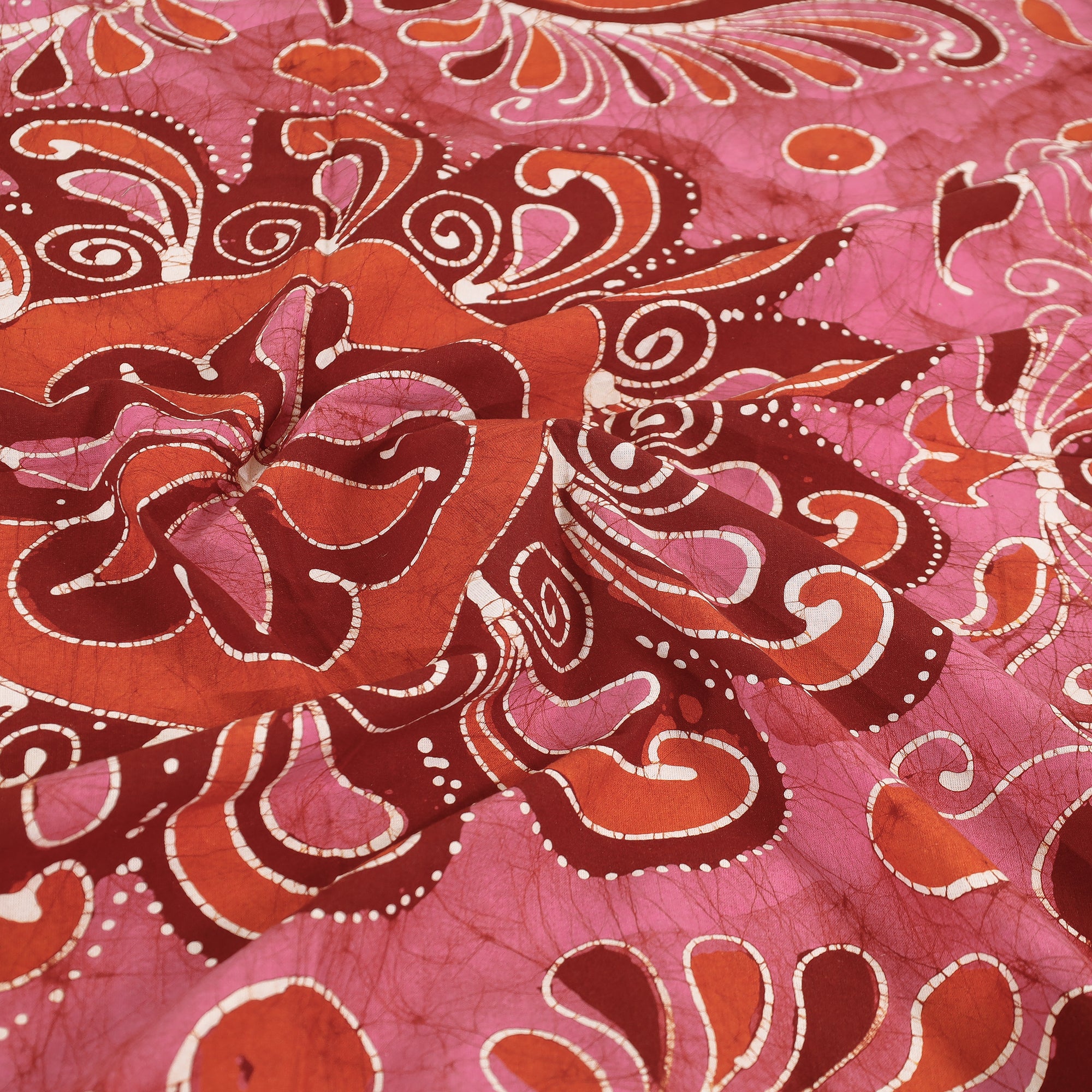 Buy Hand Batik Printed Cotton Double Bed Cover with Pillow Covers Online at iTokri.com