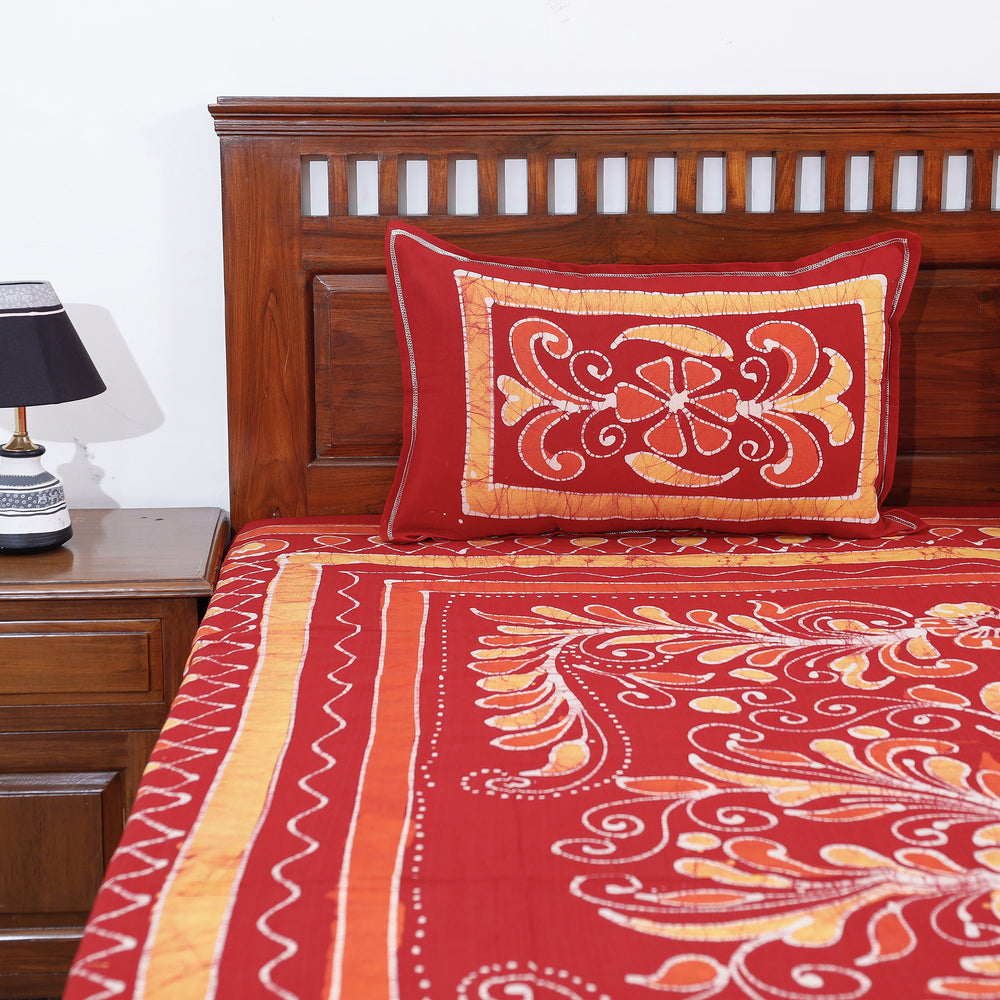 Batik Double Bed Cover Set