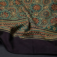 Green - Ajrakh Block Printing Cotton Scarf from Kutch