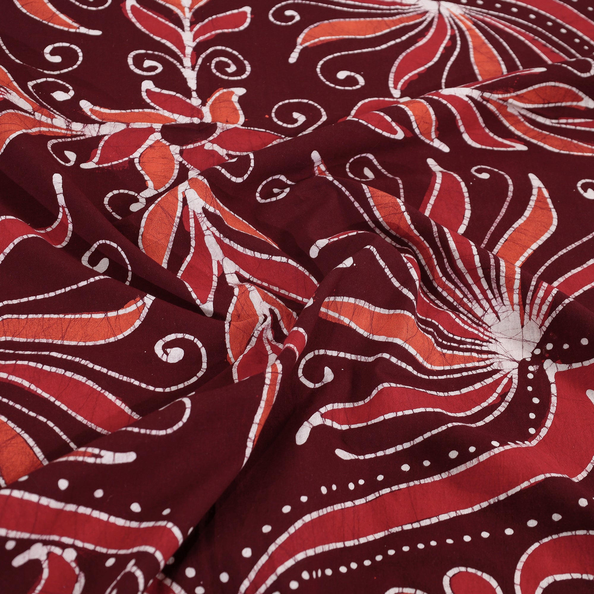 Buy Hand Batik Printed Cotton Double Bed Cover with Pillow Covers Online at iTokri.com