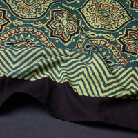 Green - Ajrakh Block Printing Cotton Scarf from Kutch