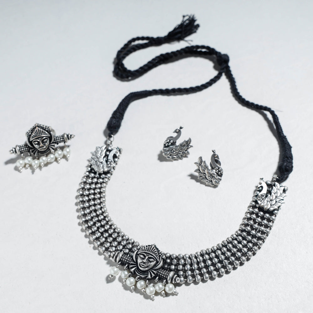 oxidised necklace set