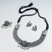 oxidised necklace set