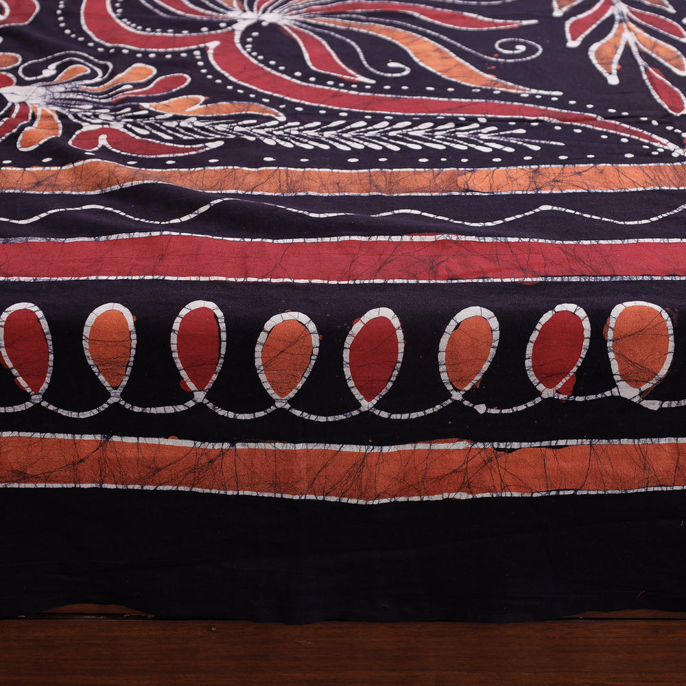 batik double bed cover set