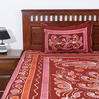 batik double bed cover set