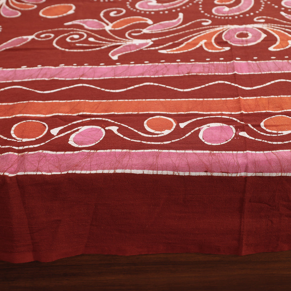 batik double bed cover set