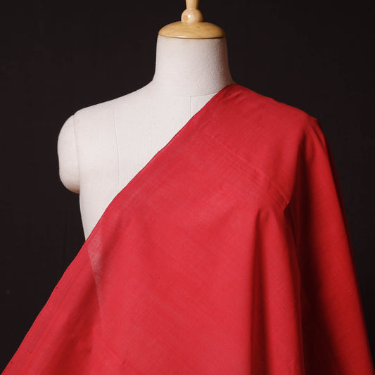 Red - Cerise Pink - Original Mangalagiri Handloom Cotton Fabric