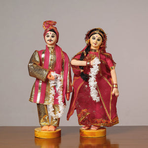 Traditional Handmade Marwadi Couple Dolls
