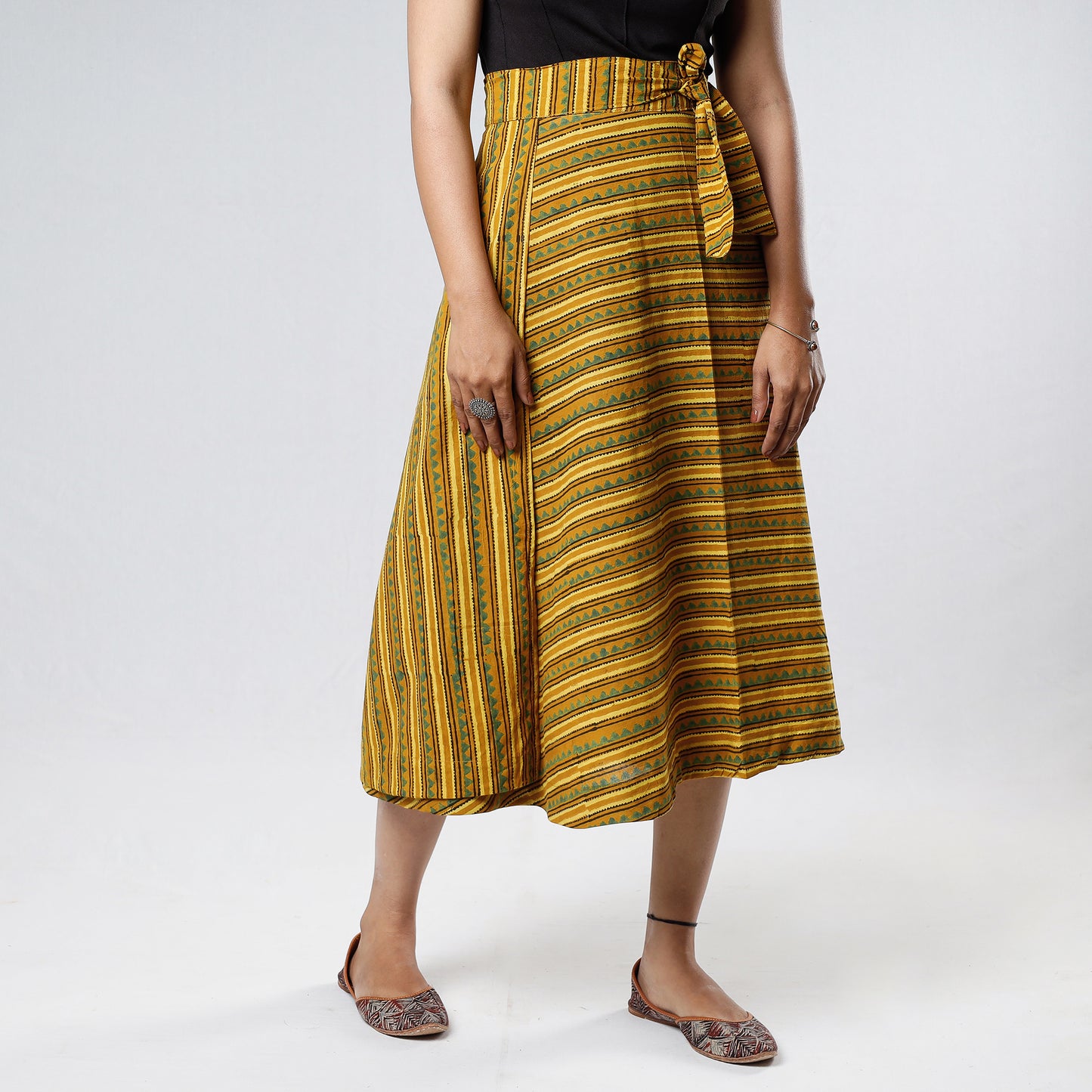 ajrakh cotton skirt 