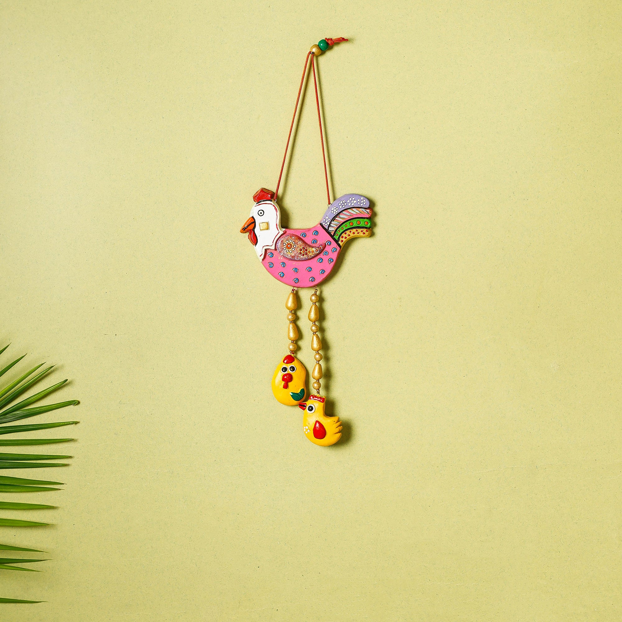  Bishnupur Handpainted Terracotta Wall Hanging 