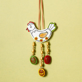  Bishnupur Handpainted Terracotta Wall Hanging 