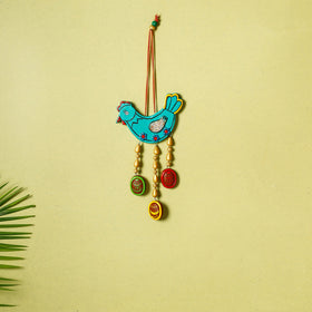  Bishnupur Handpainted Terracotta Wall Hanging 