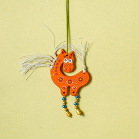  Bishnupur Handpainted Terracotta Wall Hanging 