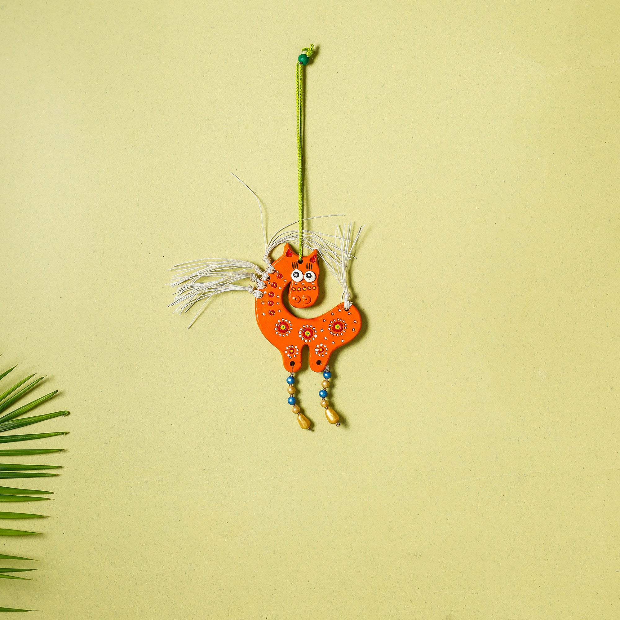  Bishnupur Handpainted Terracotta Wall Hanging 