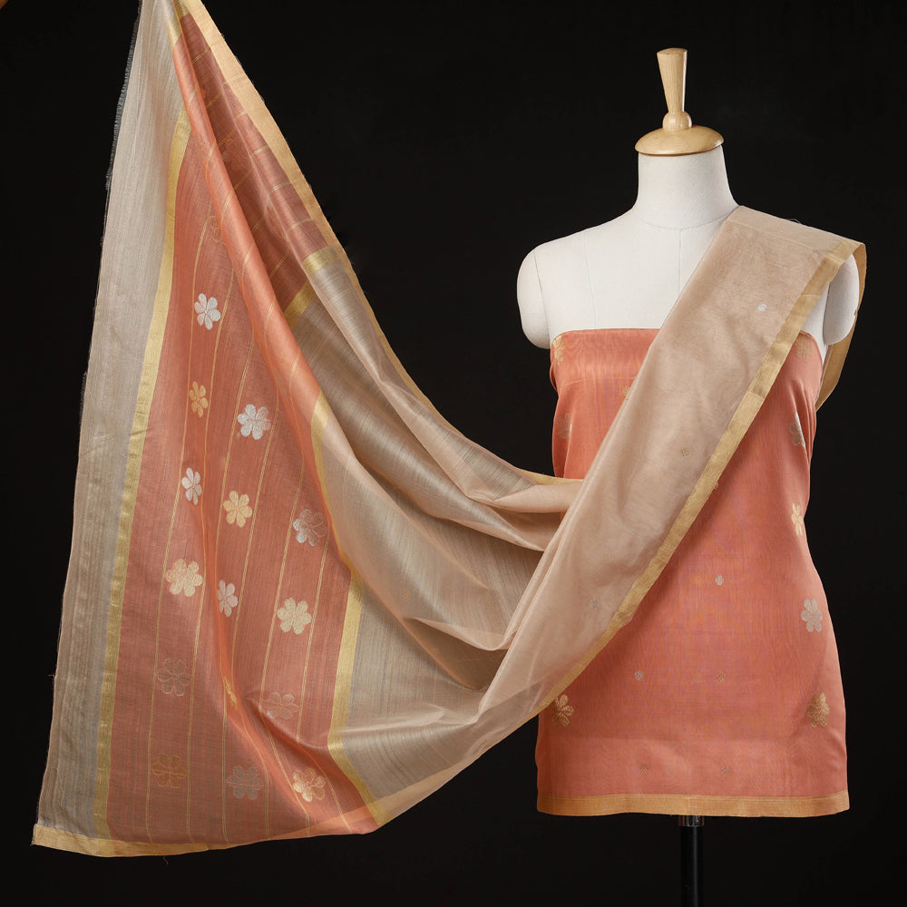 chanderi silk dress material