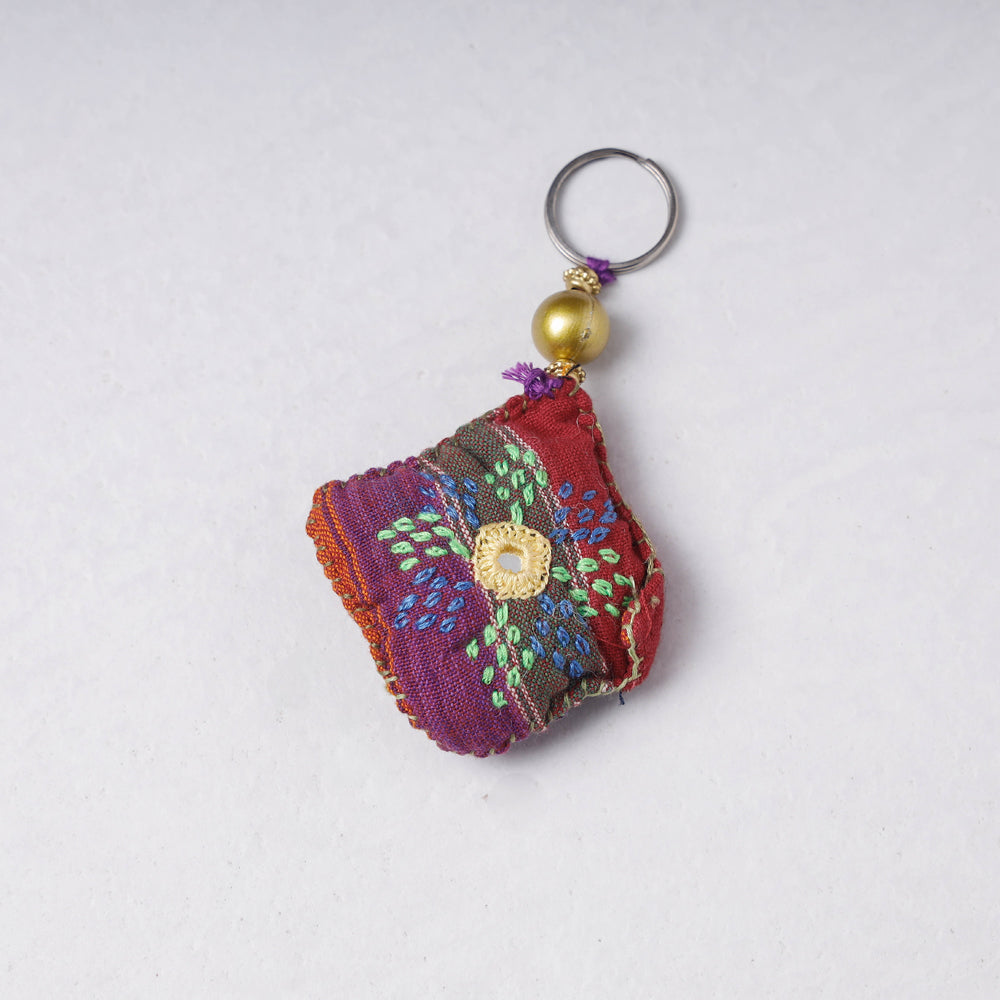 Handmade Mirror & Threadwork Keychain