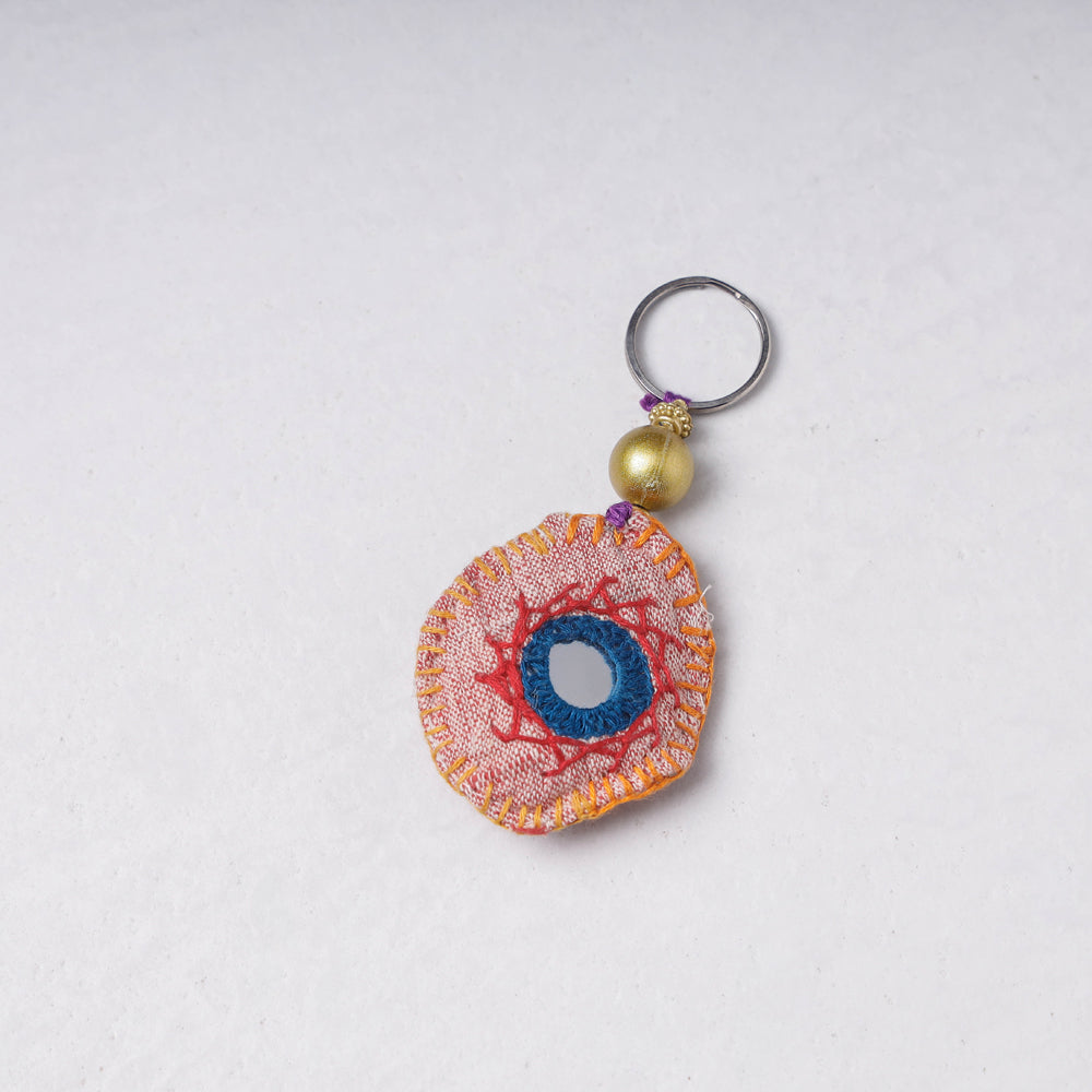 Handmade Mirror & Threadwork Keychain