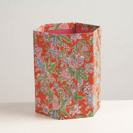 Sukirti Handmade Collapsible Waste Paper Bin (10 x 9 in)
