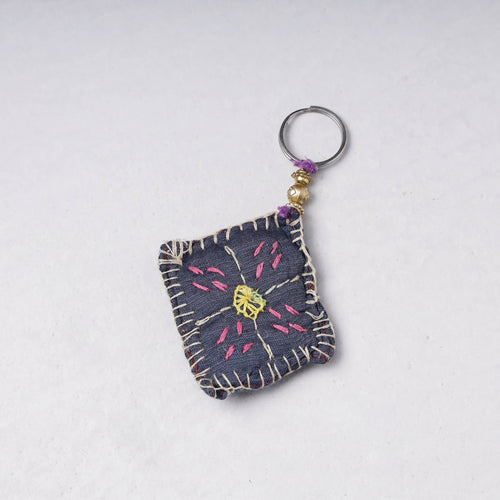 Handmade Mirror & Threadwork Keychain