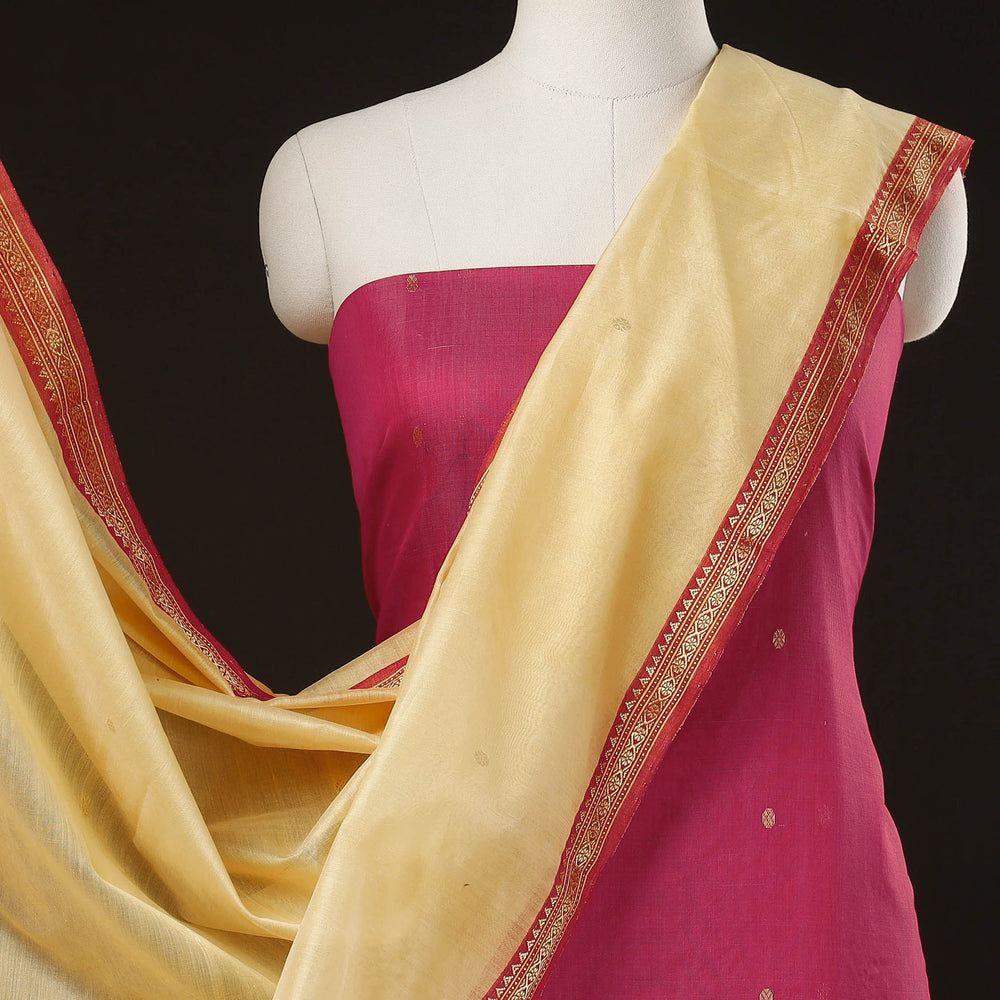 chanderi silk dress material