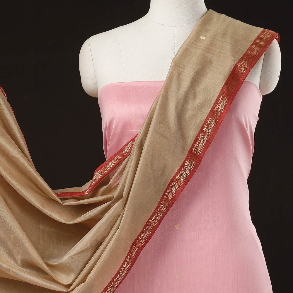 chanderi silk dress material