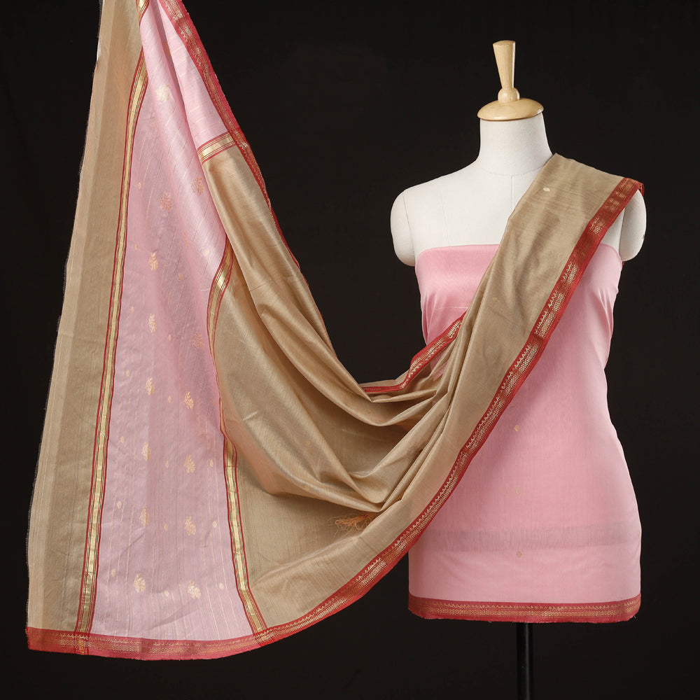 chanderi silk dress material