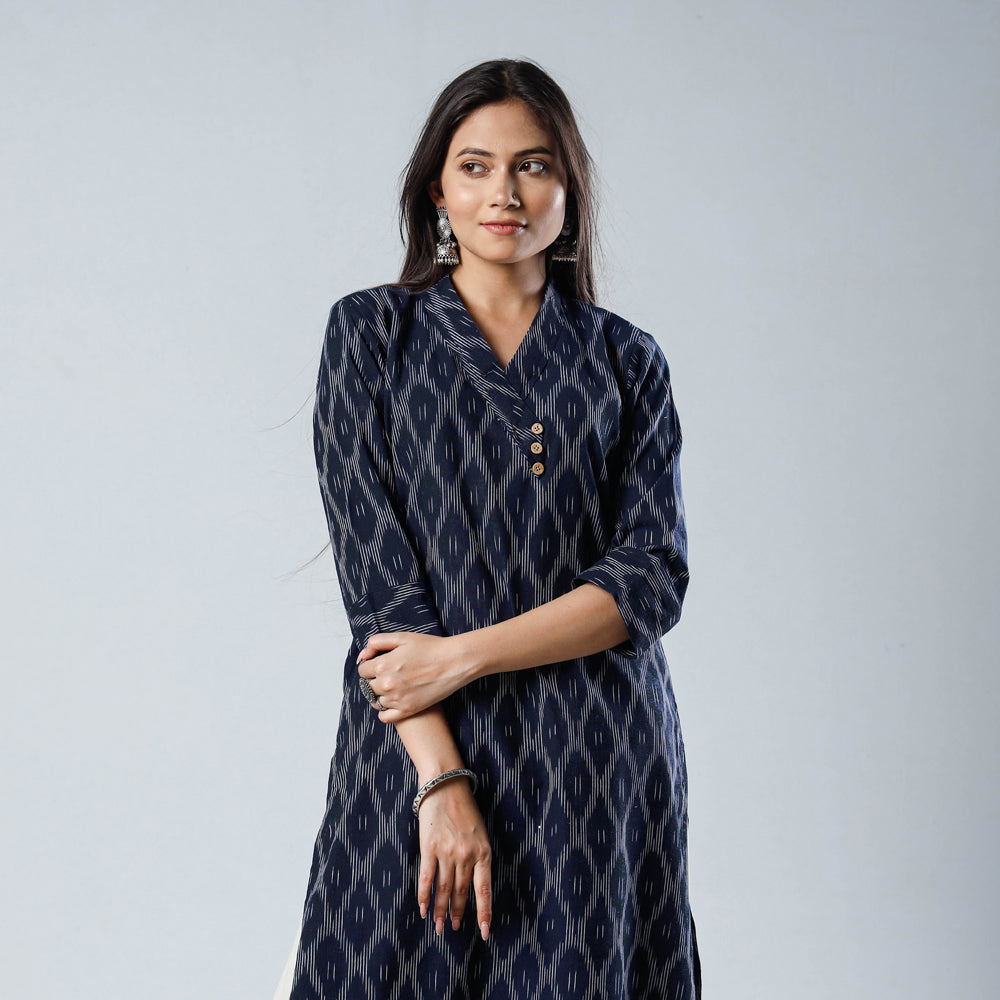 Cotton Casual Wear IKKAT KURTI LATEST DESIGN, Wash Care: Dry clean at Rs  501 in Bhagalpur