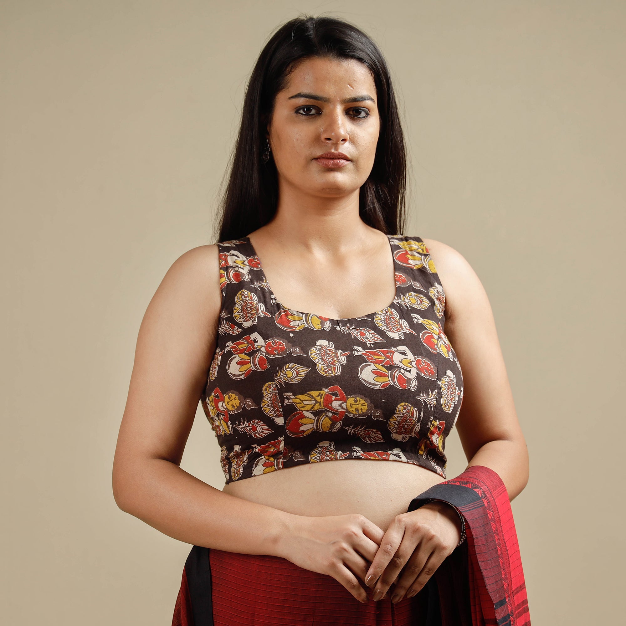 Kalamkari Stitched Blouse
