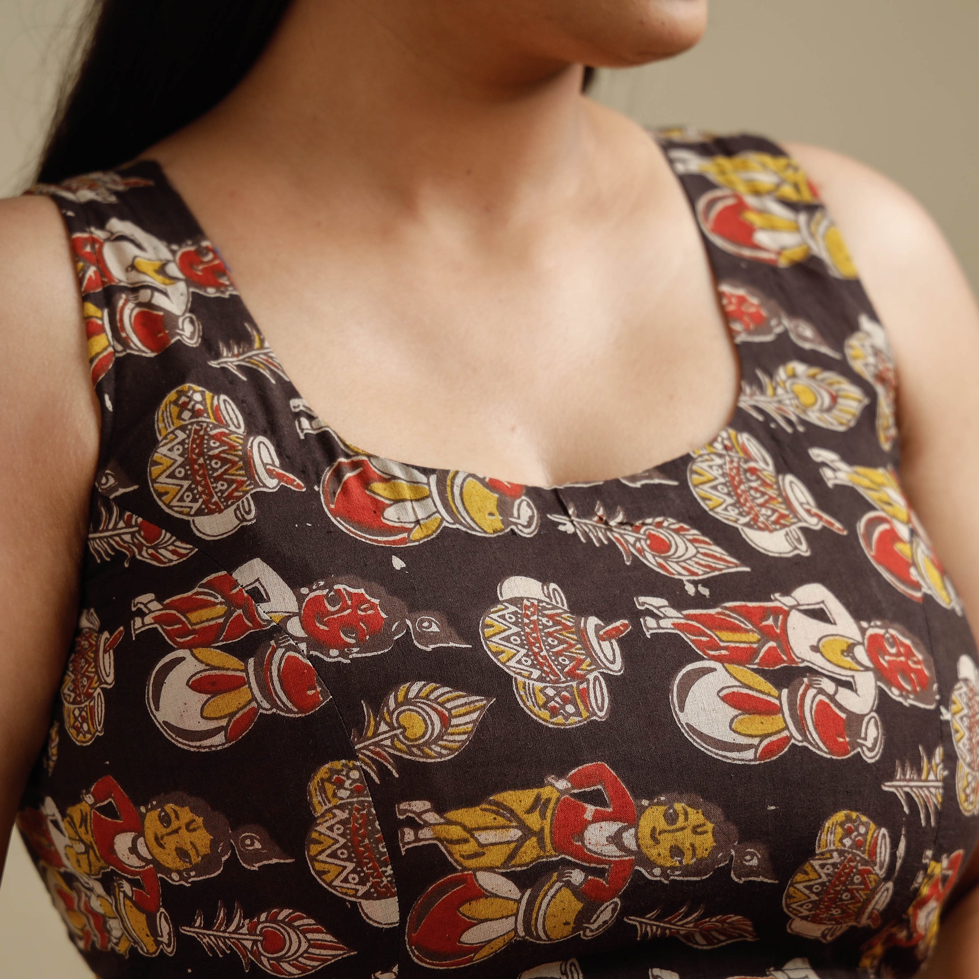 Kalamkari Stitched Blouse
