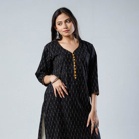 Buy iTokri Casuals - Ikat Weave Cotton Long Kurta Online at iTokri.com