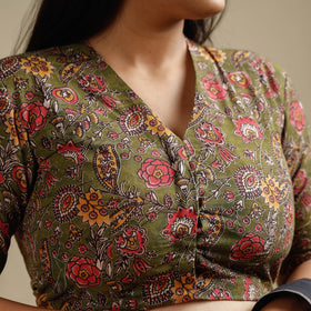 Buy Kalamkari Printed Cotton Stitched Blouse 